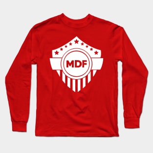 Minor Defense Force White Out Logo Long Sleeve T-Shirt
